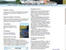 Tablet Screenshot of flugfiske-norrbotten.se